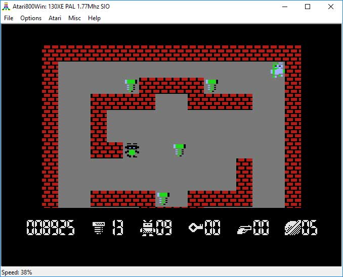 Emulator Atari800Win - gra "Robbo"
