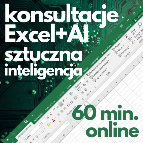 Konsultacje online Microsoft Excel + sztuczna inteligencja AI